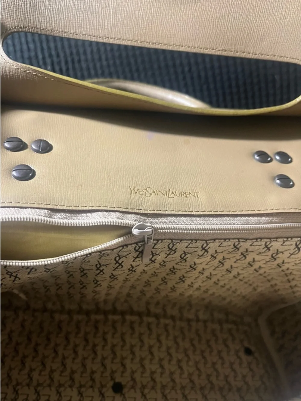 Large leopard print Yves Saint Laurent tote. Great condition. - Picture 13 of 16